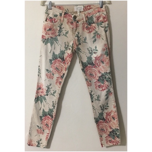 Current/Elliot The Floral Stiletto Skinny Jeans - Picture 5 of 8